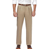 Spring Summer Casual Mens Pleated Suit Trousers Fashion Solid Color Loose Straight Pants Men Business Office Leisure Pants