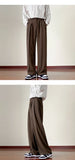 New Fashion Male Suit Pants Light Luxury Draped Cropped Button-down Business Casual Pants Premium Slim-fit Elegant Dress Trouser