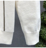 Men's Jersey Luxury Polo Neck Zipper Knit Sweater Casual Fashion Solid Color Long Sleeve Pullover Premium Quality Knitwear M-3XL