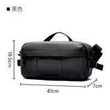 Sling Bag for Men, Multi-functional Waterproof Crossbody Bag with Retractable Keychain, Chest Bag for Hiking Travel