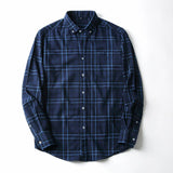 New Men Flannel Plaid Shirt 100% Cotton Spring Autumn Casual Long Sleeve Shirts Soft Comfort Slim Fit Button Down Shirt