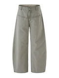 100% Cotton Wide-leg Jeans Men's Autumn Fashion Pocket Design Casual Trousers Loose American High Street Y2K Denim Pants