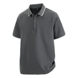 Oversized Men 7XL Polo Shirt 8XL Summer 95% Cotton Breathable Short Sleeve Collar Business Shirt Golf Man Top Clothes