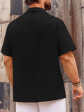 Casual Mens Linen Shirts Spring Summer Fashion Short Sleeve Buttoned Lapel Shirt For Men Vacation Seaside Beach Cardigans
