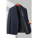 New Men's Fashion Business Korean Gentleman Wool Gentleman Trend Slim Hong Kong Style British Style Casual Wedding Blazer