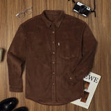 Striped Shirt Long-sleeved Loose Retro Japanese Casual Shirt Trend Personality Simple Atmosphere Gentleman Must-have Streetwear