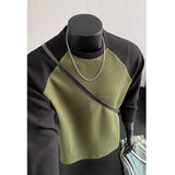 Mens Long Sleeve T Shirts Casual Round Neck Cotton Moisture Wicking Tees Tanks Patchwork Undershirts Loose Fit Tshirts for Men