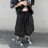 Men Shorts Casual High Street Baggy Teens Retro Design Dynamic Fashion Japanese Cool All-match Harajuku Trousers Popular Korean