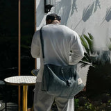 Street Fashion Round Neck Solid Color Loose T-Shirt Straight Mens Autumn Running Fitness Training Sports Leisure Long Sleeve Top