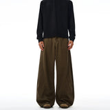 Y2K American Baggy Pants Men's 100% Cotton Fashion Vintage Autumn Wide-leg Casual Trousers Oversize Loose Streetwear