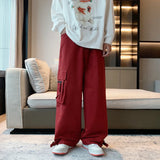 Pants Men Retro Japanese European Stylish Hip Hop Cargo Trousers Pantalones Fashion High Street Casual Baggy Students Unisex Ins