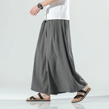 Thin Ice Silk Casual Pants Loose-fit Trendy Bell Bottoms Baggy Designer Clothes Man Harajuku Essentials Cargo Pants