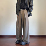 Black Suit Pants Men Fashion Society Mens Dress Pants Korean Casual Wide Leg Pants Mens Office Formal Trousers Large Size 5XL