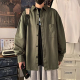 Y2k Shirts for Men Clothing Spring Autumn New Teens Korean Fashion Tops Male Camisas De Hombre Ulzzang Chic Janpanese Hip Hop