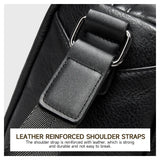 Casual Large Capacity Crossbody Bag Waterproof Men's Messenger Bag Multi-functional Leather Bag,  for Men