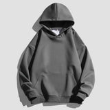 Men's Hoodie Brand Pullover Hip-Hop Street Clothing 100% Cotton Solid Color Men's Sweatshirt Hoodie Men's Oversized Top