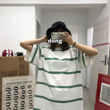 T-shirts Men Retro Summer Ins Fashion Daily Korean Style All-match Couple Handsome Breathable Short Sleeve Holiday Students New