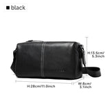 Casual Large Capacity Crossbody Bag Waterproof Men's Messenger Bag Multi-functional Leather Bag,  for Men