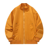 Men's Autumn New Jacket Stand Collar Trendy Versatile Casual Jacket Waterproof and Windproof Outdoor Casual Men's Clothing