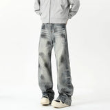 Autumn Jeans Men's New Denim Pants wash jeans New Fashion High Quality Washed Male Jeans Loose Wide Leg Trousers Straight