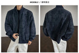 Jacket Men Autumn New Arrival Short Loose Tie Dye Jacket Stand Collar Casual Streetwear Outerwear Bomber