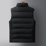 Casual Coat Men down Cotton Warm Thicken Waistcoat thick gilet Men Vest Windproof Vest Men Jacket Sleeveless Vest Winter Jacket
