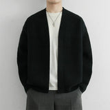 American Retro Cardigan Coats Light Luxury Knitted Long Sleeve Men Sweater Jackets Winter Leisure Premium Quality Knitwear M-3XL