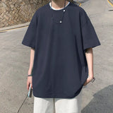 Men's Cotton T-shirts White Mens Casual Summer Wear Oversized T Shirt Solid Tee Shirts for Men 5XL Big Size Male Clothes