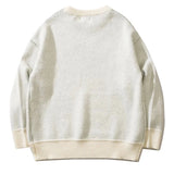 Men Vintage Sweater Y2K Streetwear Hip Hop Vintage Knitted Doberman Dog Sweaters Autumn Harajuku Fashion Retro Casual Sweaters