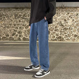 Spring Autumn New Fashion Solid Color Button Thin Men's Clothing Trend Korean Temperament Simplicity Youth Loose Straight Pants