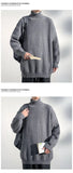 Sweater men 2025 New Men Knitwear Solid High Neck Sweater Soft Warm Comfortable Winter Pullover Fashion Casual Warm Sweater
