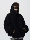 American autumn and winter street fashion personalized hooded sweatshirt for couples loose retro Harajuku casual top y2k