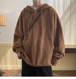 American style trend personalized trend lazy style for men and women hooded sweater loose and casual knit top for couples y2k