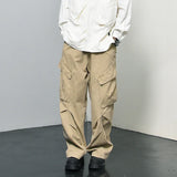 Multi-pockets Cargo Pants Men Casual Simple Personality Handsome American Style Baggy Trousers All-match Streetwear New Popular