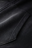 Men's Zip Up Hoodies Tie Dye Washed Double Oversize Cardigan Sweatshirt Loose Plus Plush Gradient Man Hooded Pullovers Winter