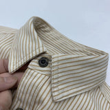 Japanese Shirt Men's Retro Amikaki Vertical Stripe Long Sleeve Shirts Youth Non Iron Casual Workwear Popular Spring Shirt Coats