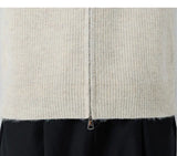 Autumn Men's Korean Zipper Cardigan Jacket Casual Stand Collar Solid Color Long Sleeve Sweater Premium Quality Knitted Outerwear