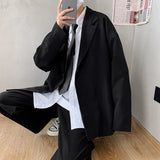 Men Blazers Loose Handsome Temper Fashion Students All-match Мужские Пиджаки Coats Male Outwear Suit Creativity Vintage Concise