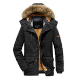 Men Outdoor Jacket Men New Hat Windbreakers Parka Waterproof Fleece Hooded Men's Coats Men's Leisure Velvet Thick Warm Coat