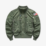 Windproof Military Style Men's Jacket Workwear Flight Suit Casual Outdoor Jacket Tactical Stand Collar New Pilot Men's Jacket