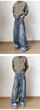 Streetwear Loose Jeans Men 2025 New Korean Style Fashion Loose Straight Wide Leg Pants  Men's Brand Clothing baggy jeans hot