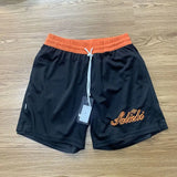 Summer American Jersey Shorts Double-sided Mesh Basketball Shorts Men's Casual Knee Street Shorts Training Quick-dry Half Pants