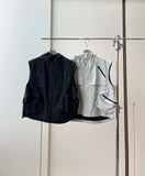 American Workwear Quick-drying Multi-pocket Vest Men Couples Silhouette Vest Trendy Brand High-end Casual Trendy Horse Clip