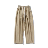 Cotton Casual Pants Men Fashion Black Wide Leg Pants Men Streetwear Hip-hop Loose Cargo Pants Mens Vintage Trousers M-3XL