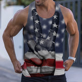 Summer New Men's Vest Knitted Vertical Stripes Fitness Sports Leisure Slim Vest I-Shaped Sleeveless Top Free Shipping