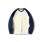 Sweatshirts Men Panelled Loose Fashion Couples Streetwear All-match Breathable Handsome Korean Style Classic Personality Clothes