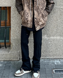 Jeans Men Spliced Rivet Side Zipper American Style Vibe Harajuku Streetwear Denim Trousers All-match Fashion Autumn College Chic