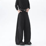 Brown Suit Pants Men Oversized Fashion Society Mens Black Dress Pants Korean Loose Wide Leg Pants Mens Office Formal Trousers