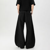 Spring New design dress pants Mens Loose Casual Baggy Flowy Soft Black Pleated Wide Leg Pants Men Luxury Designer Emo Clothing