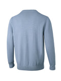 New Japanese Retro Men Sweater Luxury Trendy Plaid Patchwork V Neck Knit Solid Color Pullover Leisure Loose Long Sleeve Knitwear